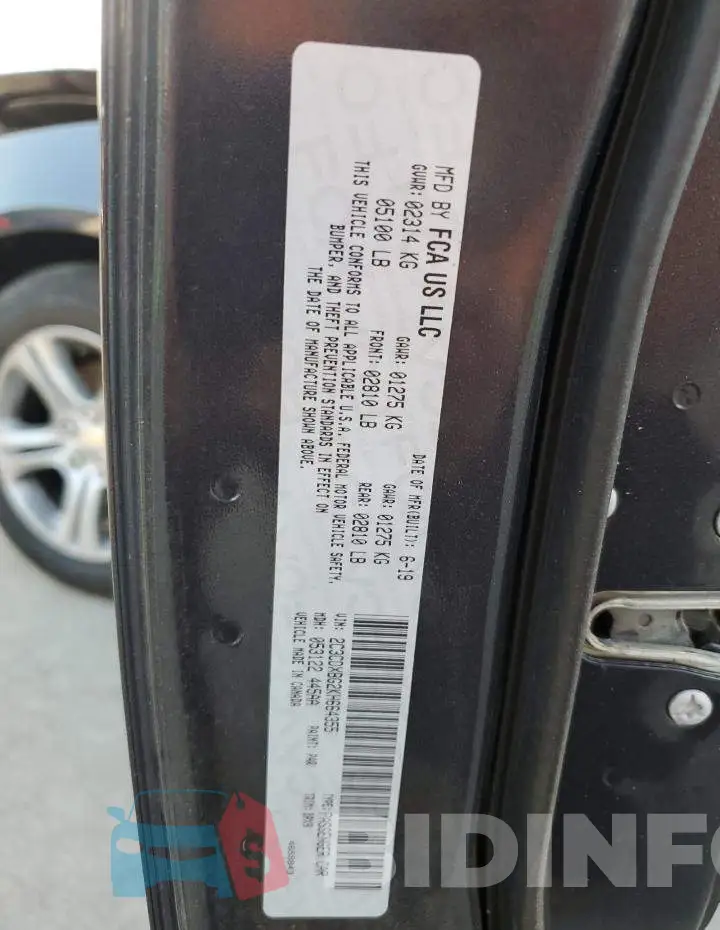 2C3CDXBG2KH664355 Photo# 12