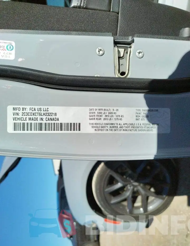 2C3CDXCT6LH232218 Photo# 12