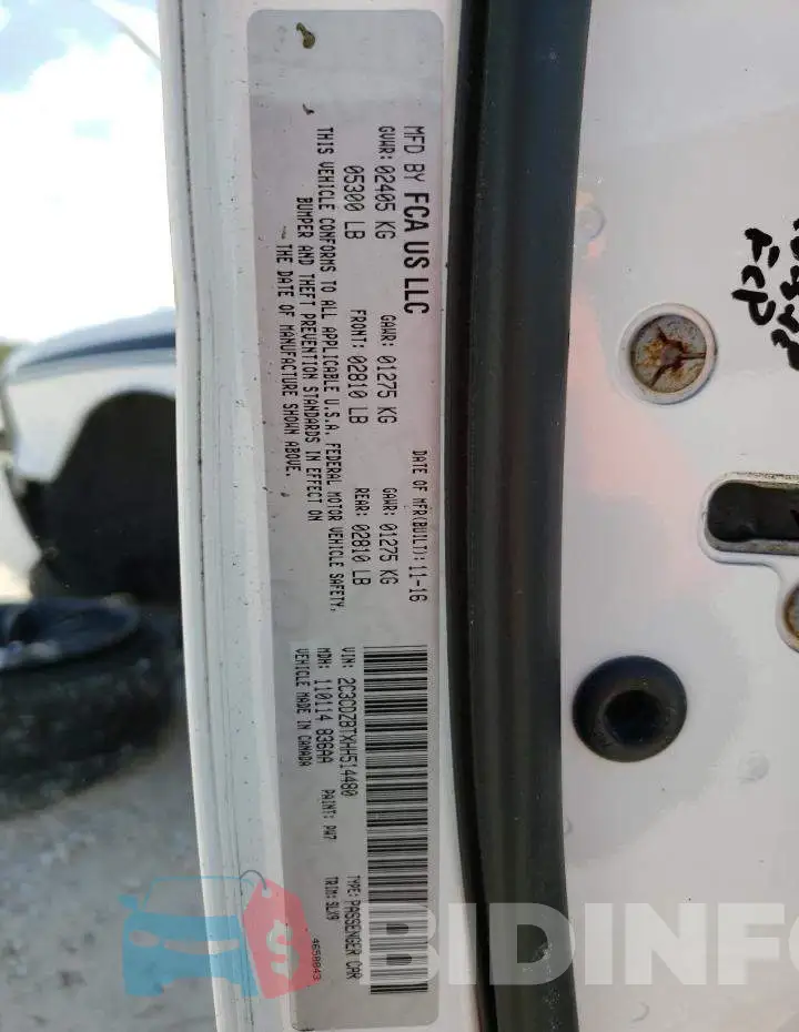 2C3CDZBTXHH514480 Photo# 12