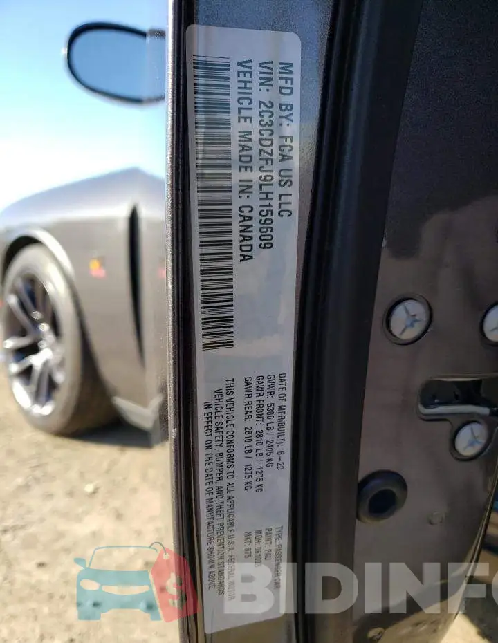 2C3CDZFJ9LH159609 Photo# 12
