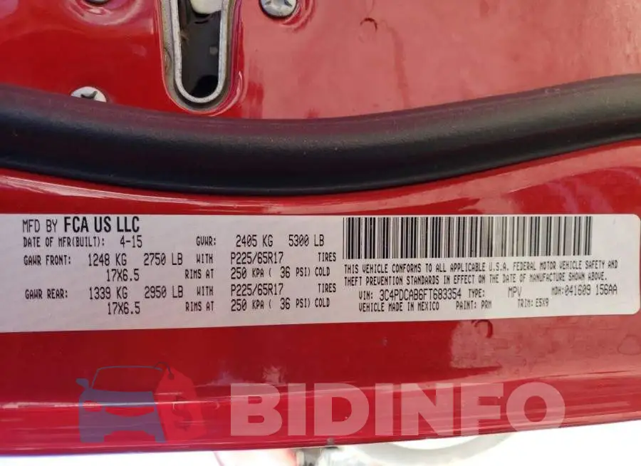 3C4PDCAB6FT683354 Photo# 14
