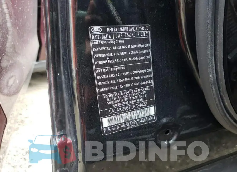 SALAK2V67EA724432 Photo# 10