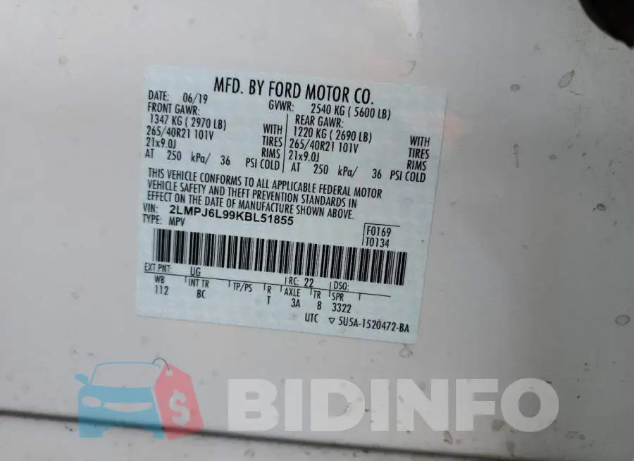 2LMPJ6L99KBL51855 Photo# 13