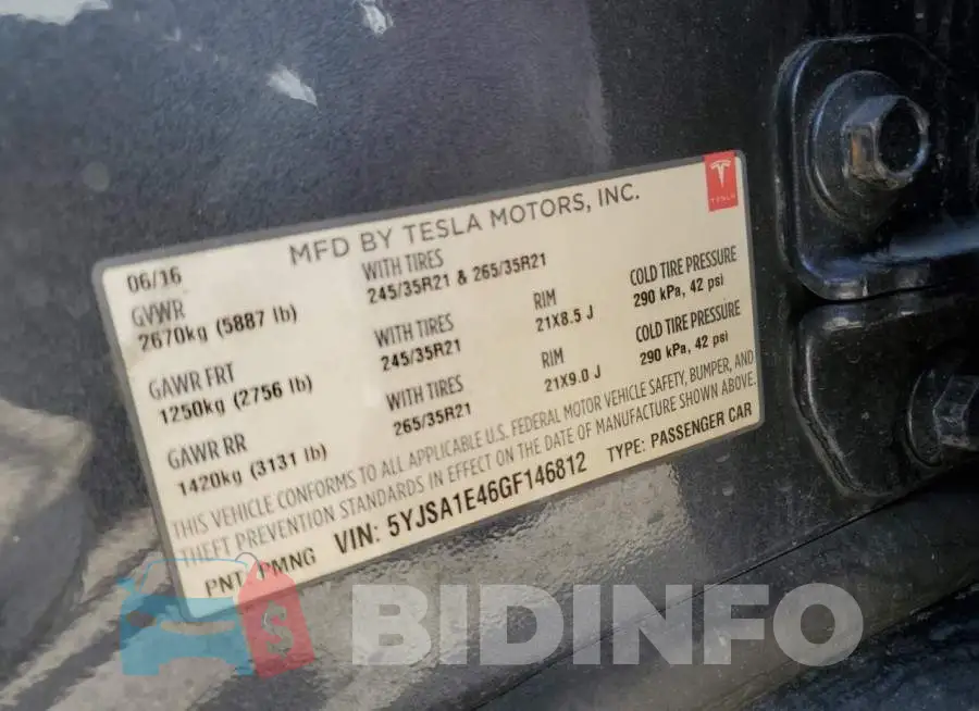 5YJSA1E46GF146812 Photo# 12