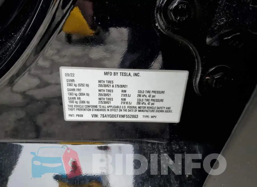 7SAYGDEFXNF552863 Photo# 14