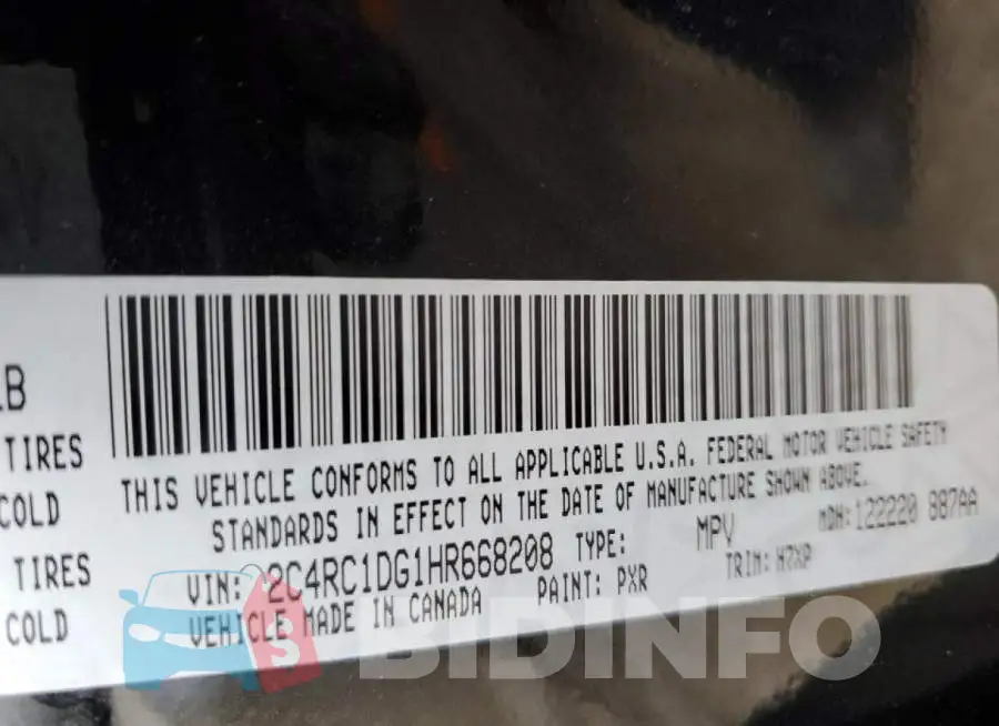 2C4RC1DG1HR668208 Photo# 13