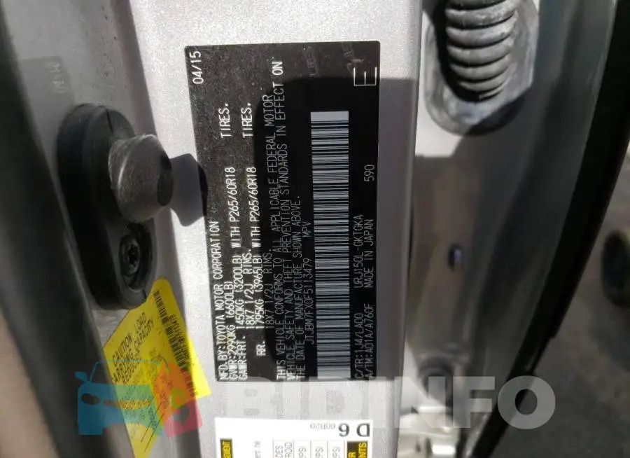 JTJBM7FX0F5113479 Photo# 14