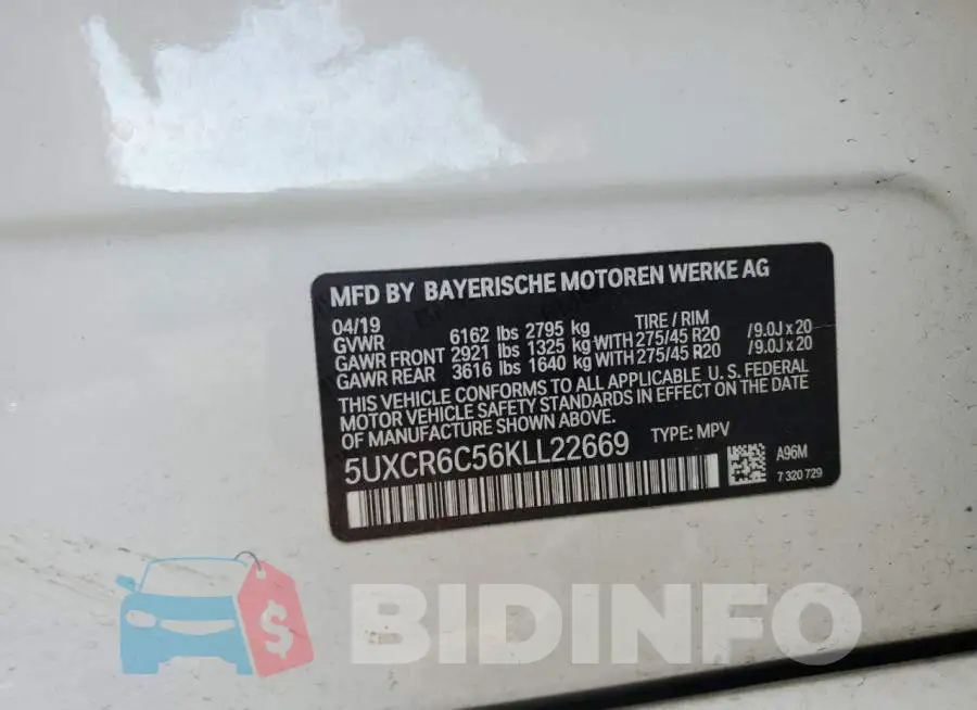 5UXCR6C56KLL22669 Photo# 13