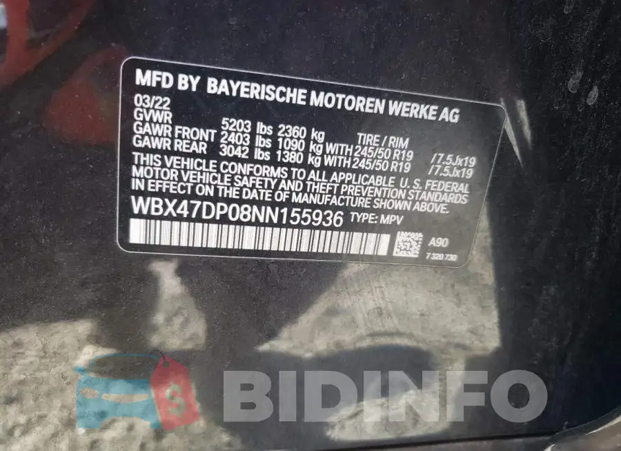 WBX47DP08NN155936 Photo# 13