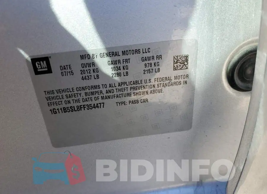 1G11B5SL8FF354477 Photo# 13