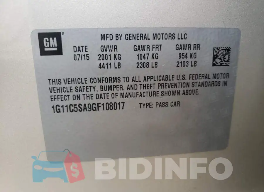 1G11C5SA9GF108017 Photo# 12