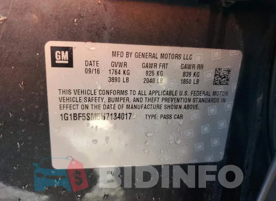 1G1BF5SM5H7134017 Photo# 13