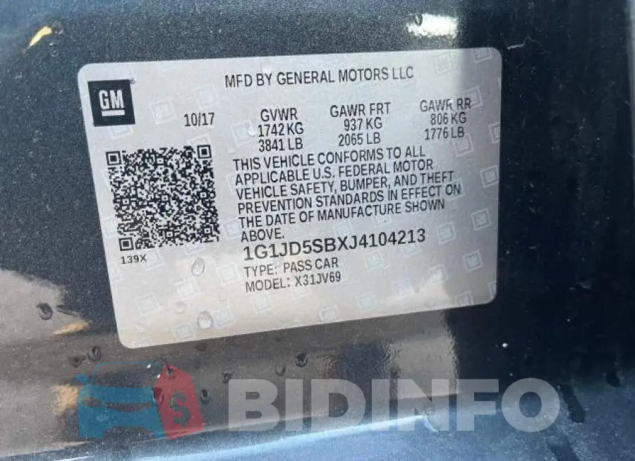 1G1JD5SBXJ4104213 Photo# 10