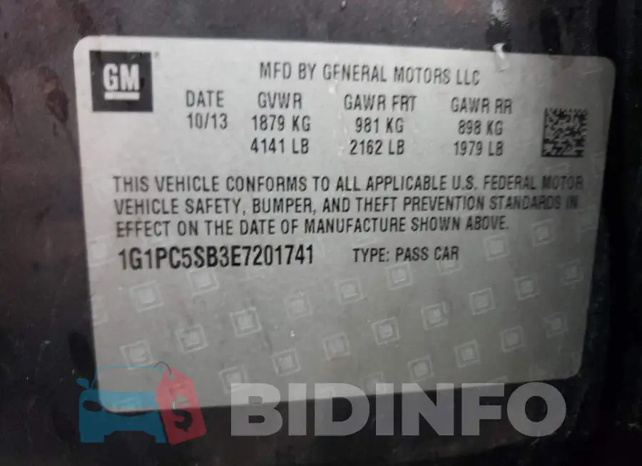 1G1PC5SB3E7201741 Photo# 12