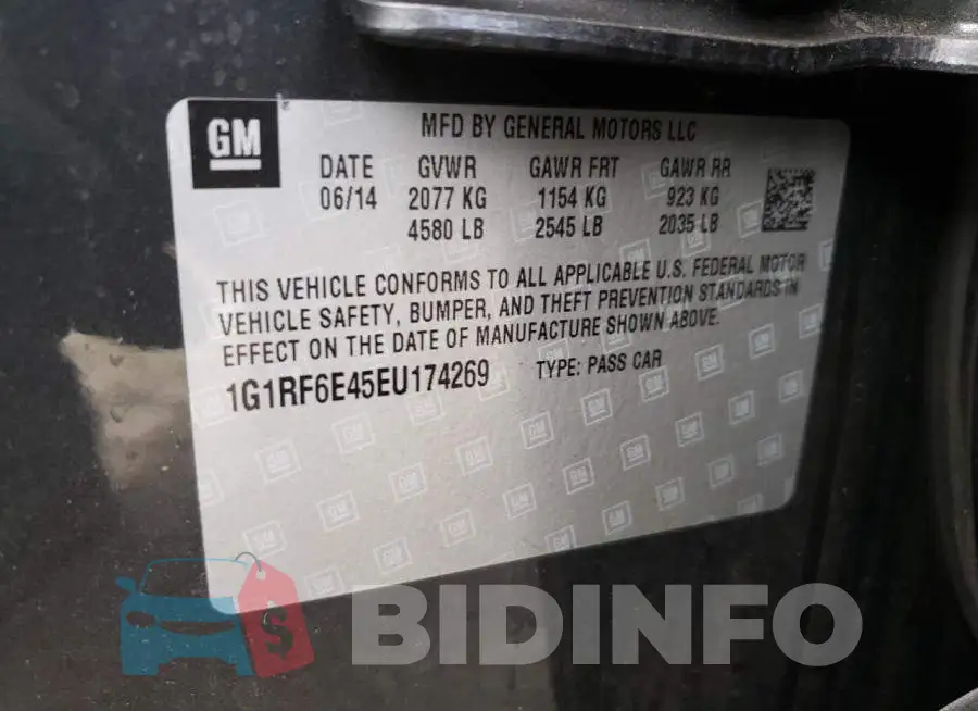 1G1RF6E45EU174269 Photo# 12