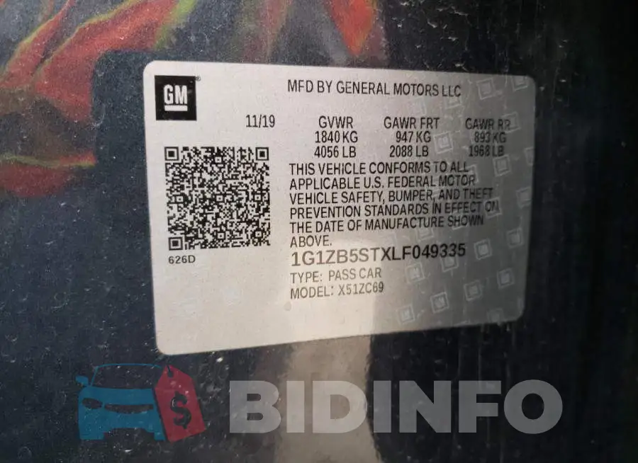 1G1ZB5STXLF049335 Photo# 12
