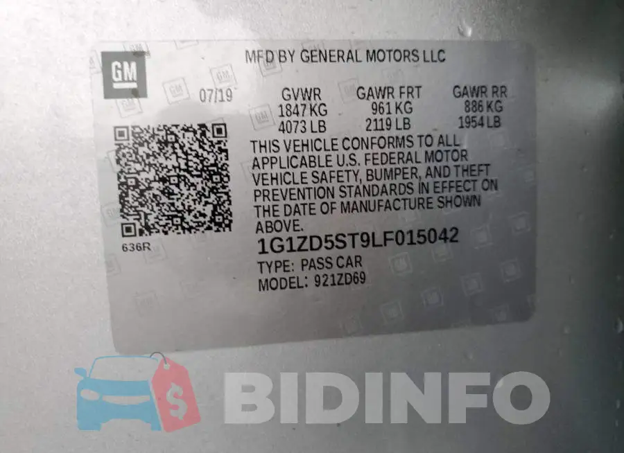 1G1ZD5ST9LF015042 Photo# 12