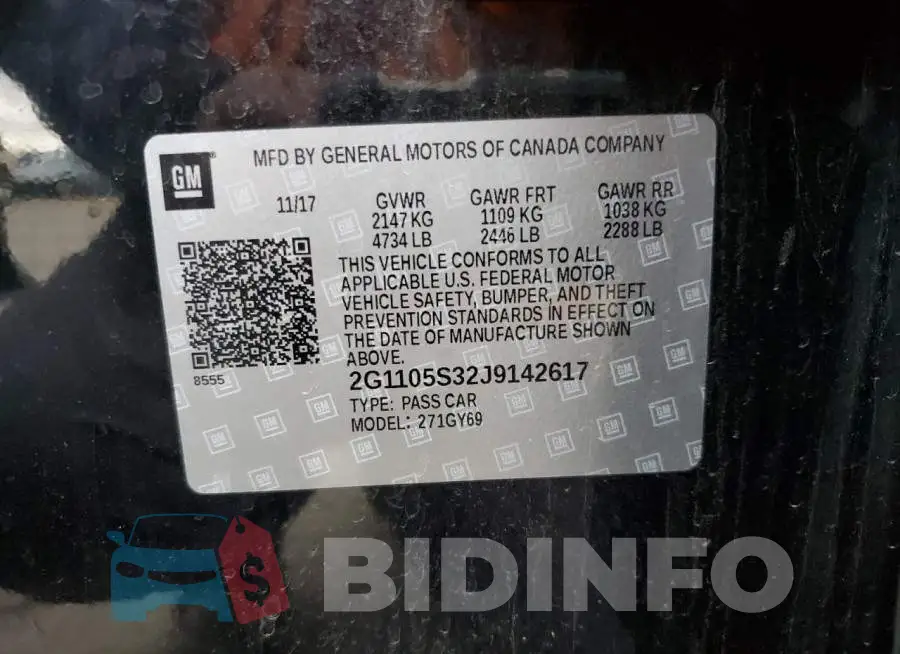 2G1105S32J9142617 Photo# 12