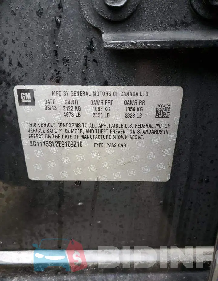 2G1115SL2E9109216 Photo# 13
