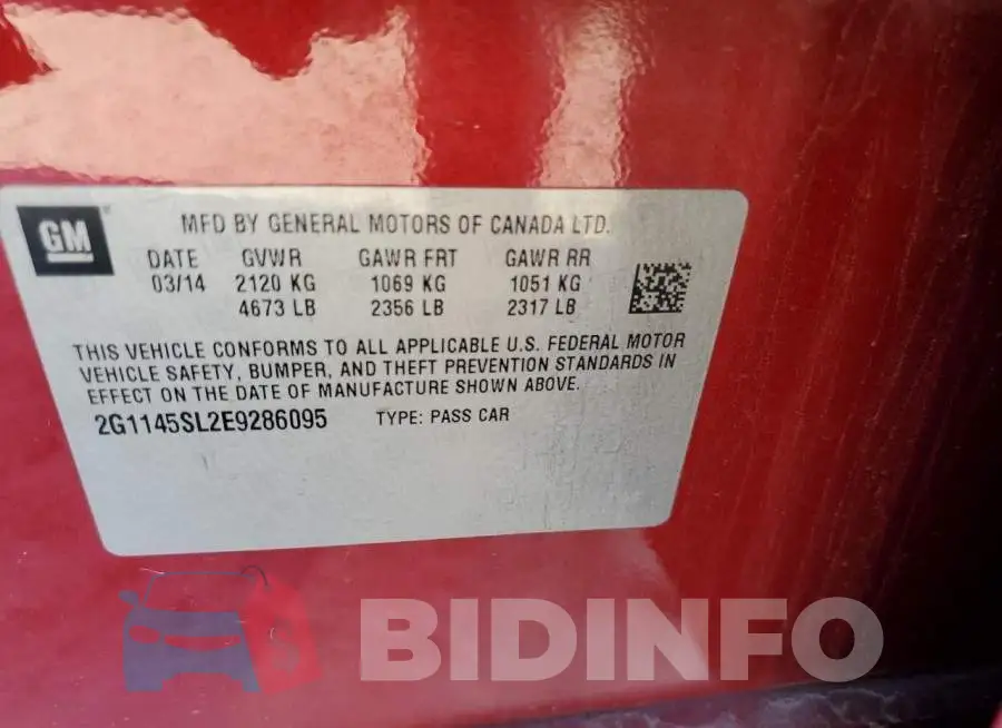 2G1145SL2E9286095 Photo# 12