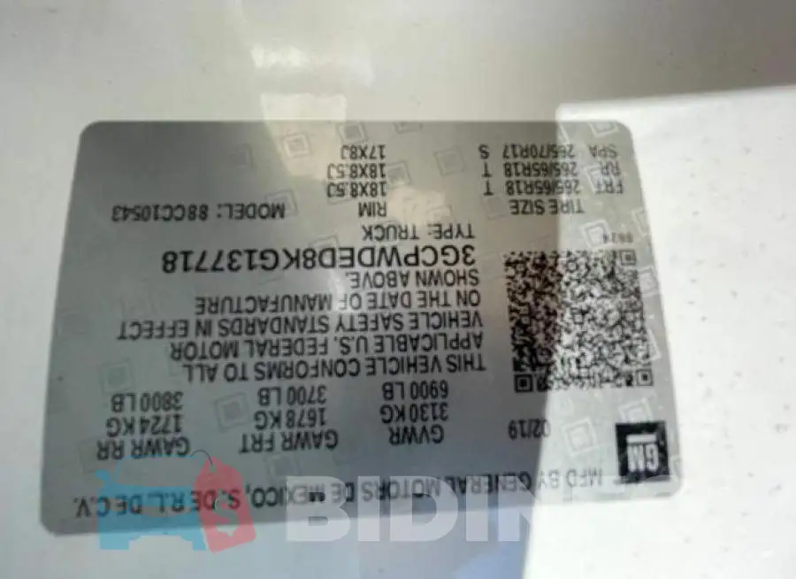 3GCPWDED8KG137718 Photo# 10