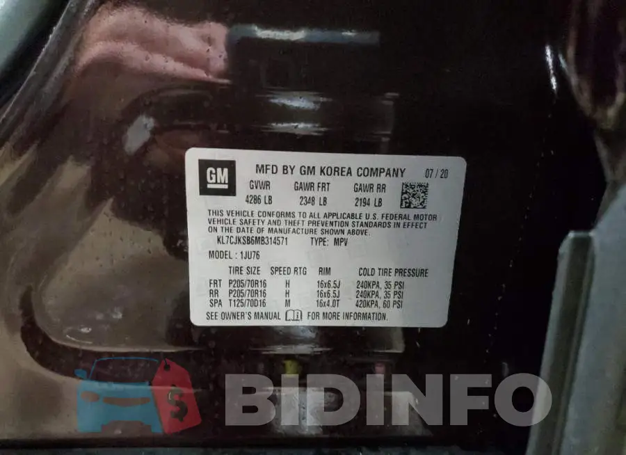 KL7CJKSB6MB314571 Photo# 12