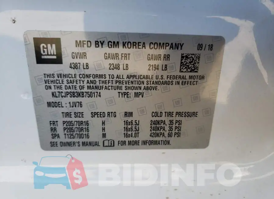 KL7CJPSB3KB750174 Photo# 12