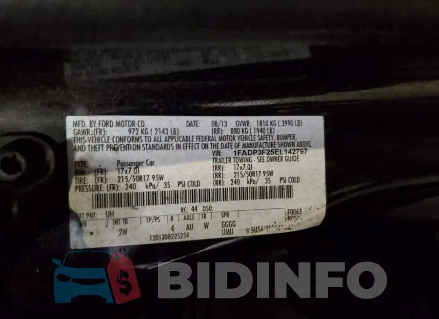 1FADP3F25EL142797 Photo# 13