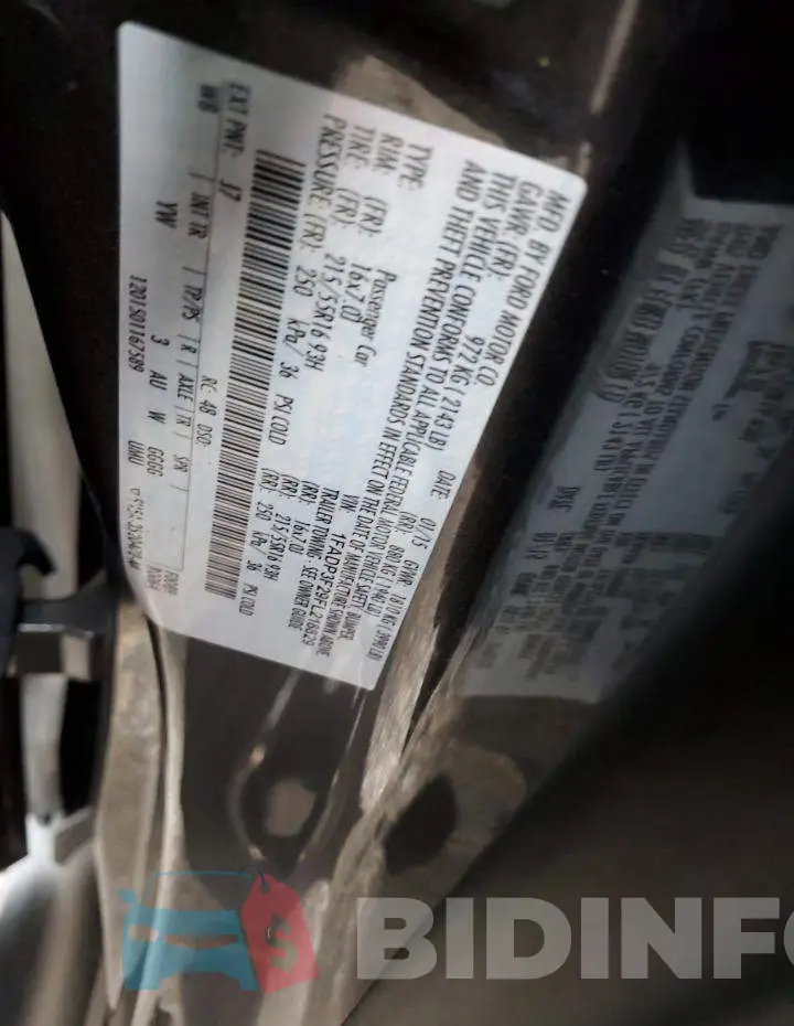 1FADP3F29FL218829 Photo# 12