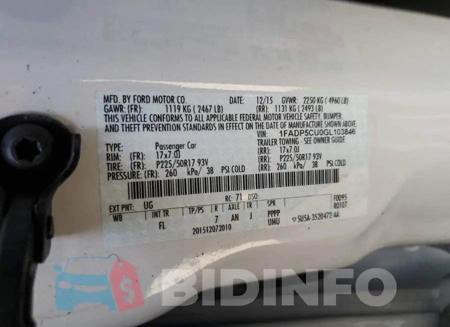 1FADP5CU0GL103846 Photo# 10