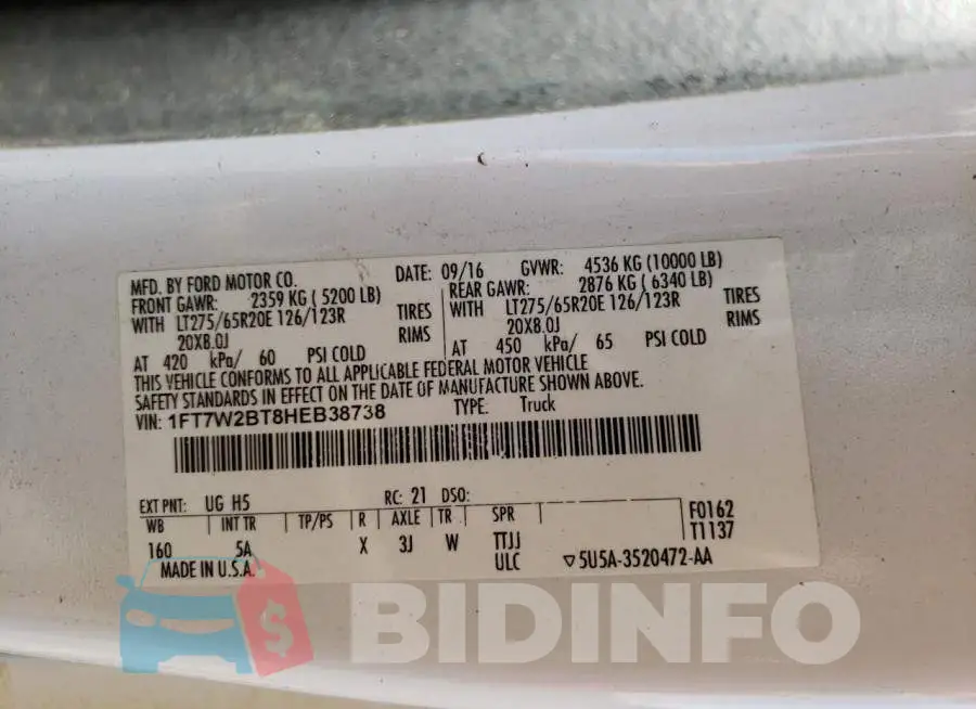 1FT7W2BT8HEB38738 Photo# 12
