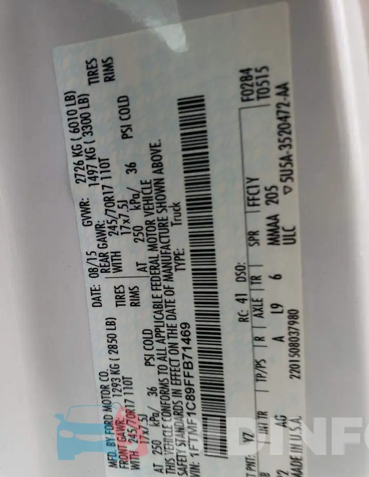 1FTMF1C89FFB71469 Photo# 12