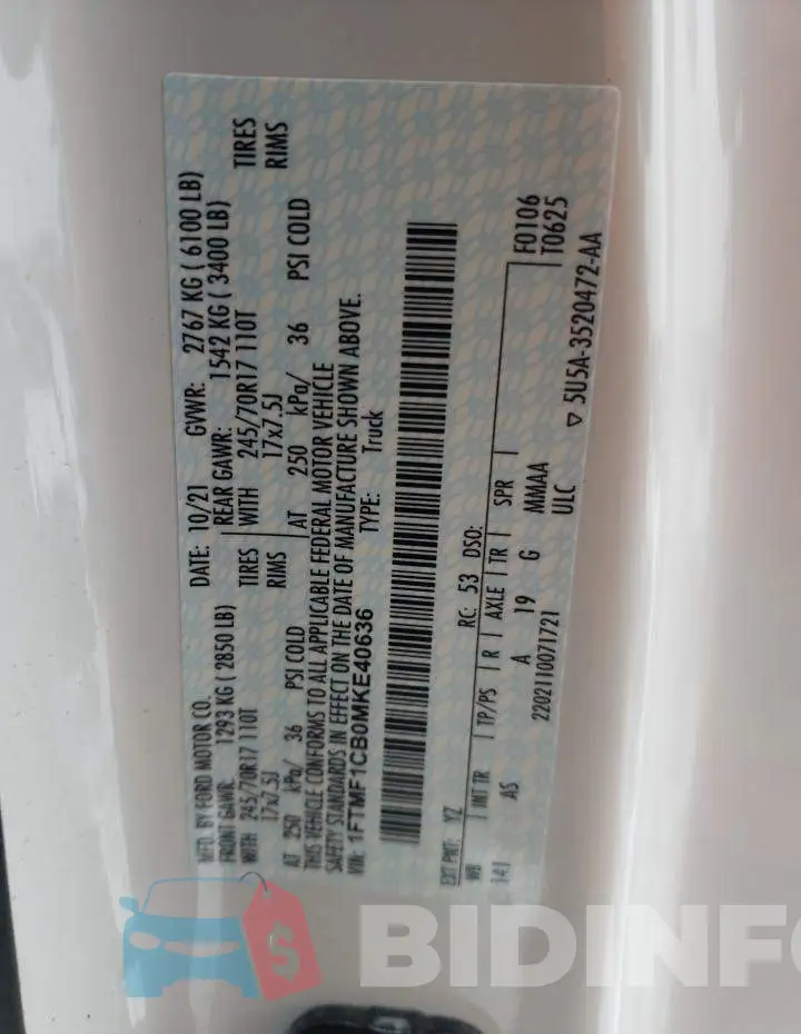 1FTMF1CB0MKE40636 Photo# 12