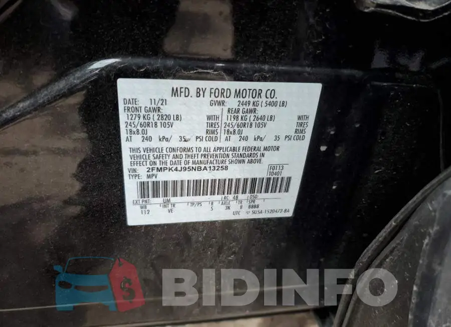 2FMPK4J95NBA13258 Photo# 13