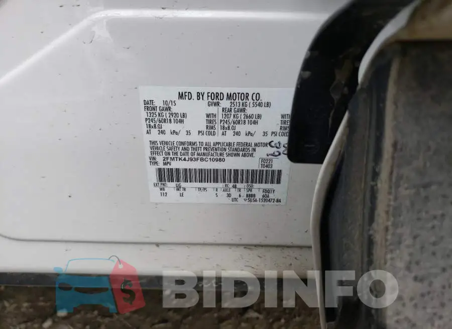 2FMTK4J93FBC10980 Photo# 13