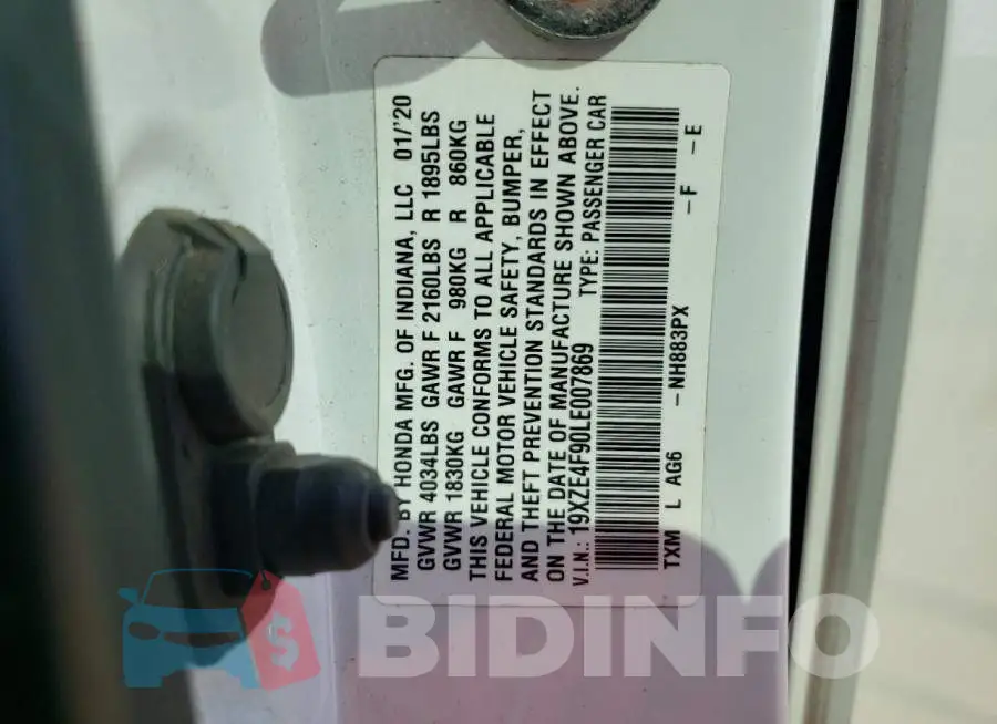 19XZE4F90LE007869 Photo# 13