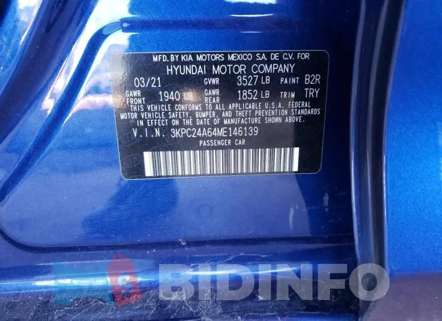 3KPC24A64ME146139 Photo# 13