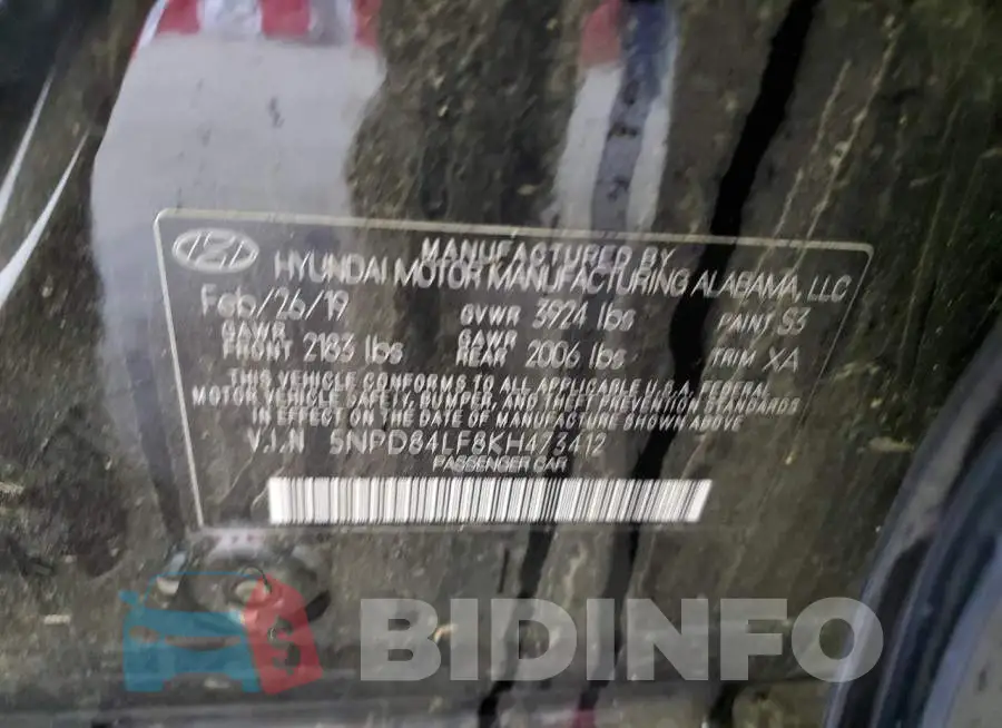 5NPD84LF8KH473412 Photo# 12