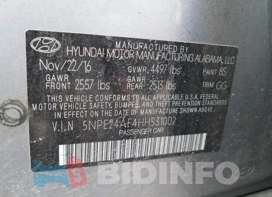 5NPE24AF4HH531002 Photo# 12