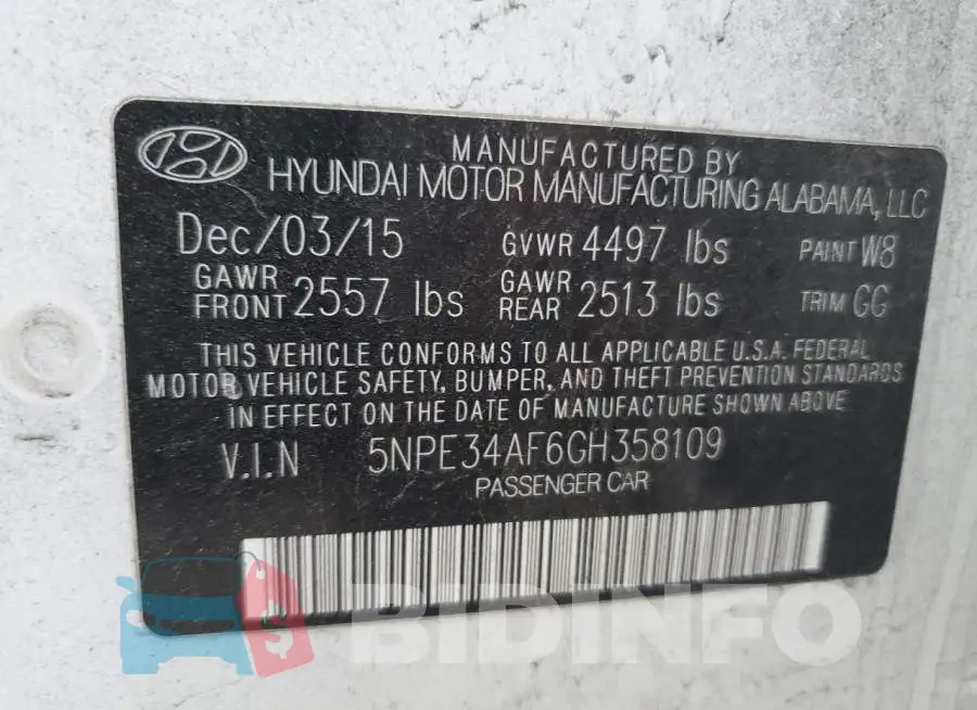 5NPE34AF6GH358109 Photo# 12