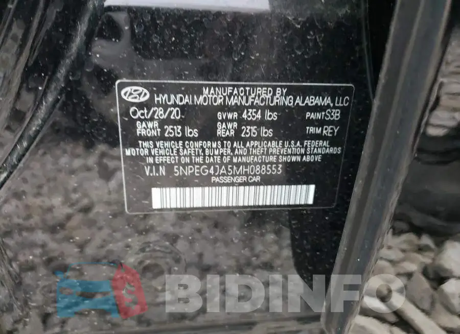 5NPEG4JA5MH088553 Photo# 12