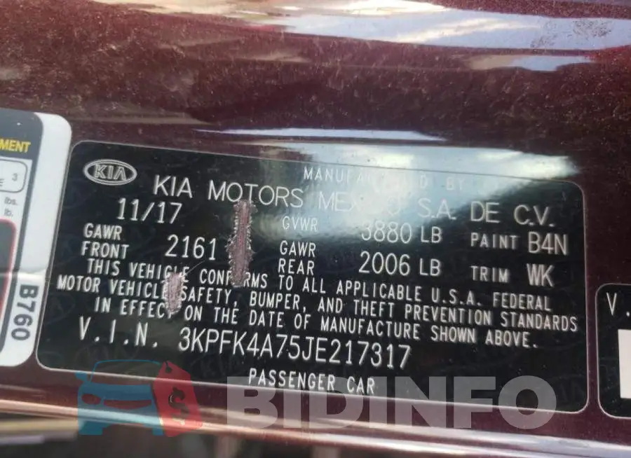 3KPFK4A75JE217317 Photo# 10