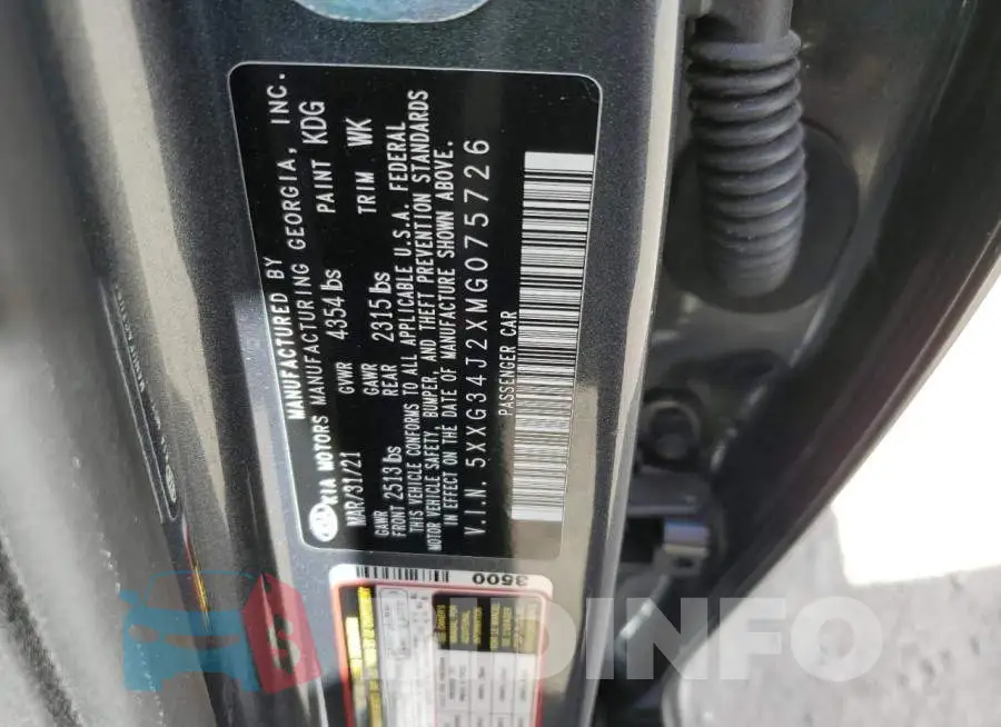 5XXG34J2XMG075726 Photo# 12