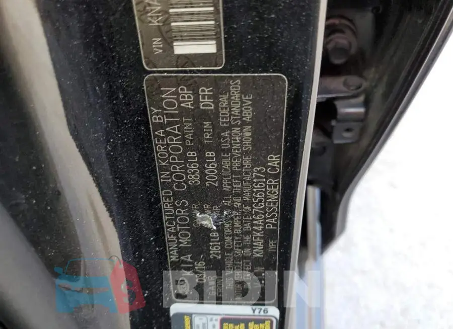 KNAFK4A67G5616173 Photo# 12