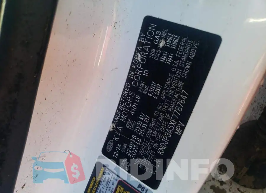 KNDJP3A5XF7787647 Photo# 12