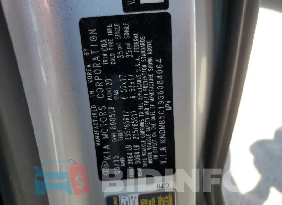 KNDMB5C19G6084064 Photo# 13