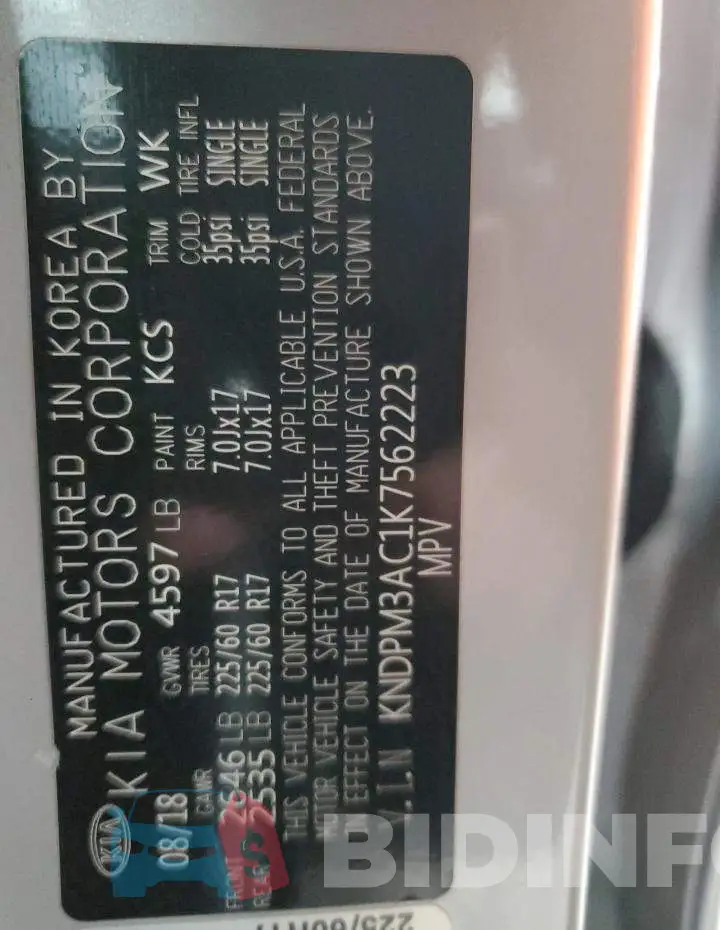KNDPM3AC1K7562223 Photo# 13