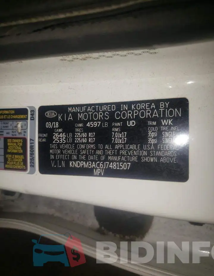 KNDPM3AC6J7481507 Photo# 14