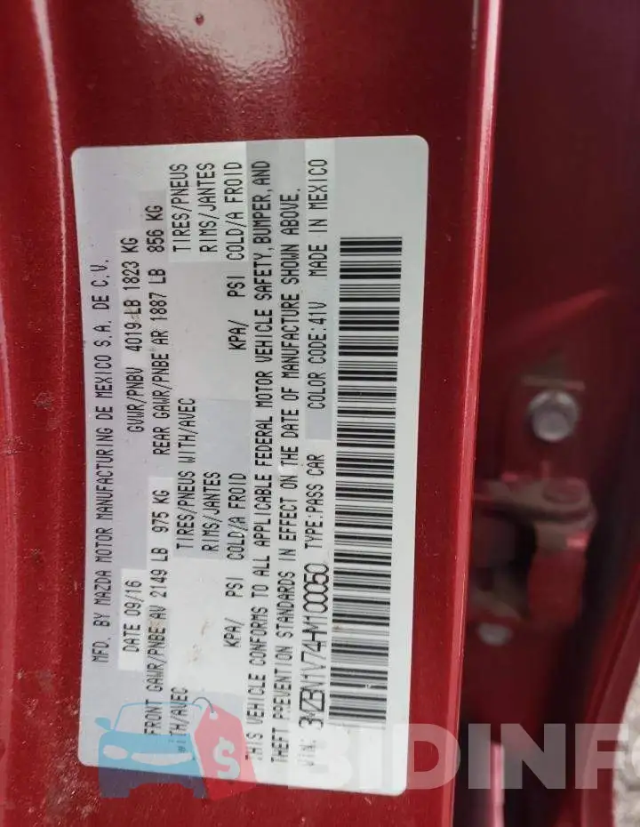 3MZBN1V74HM100050 Photo# 13