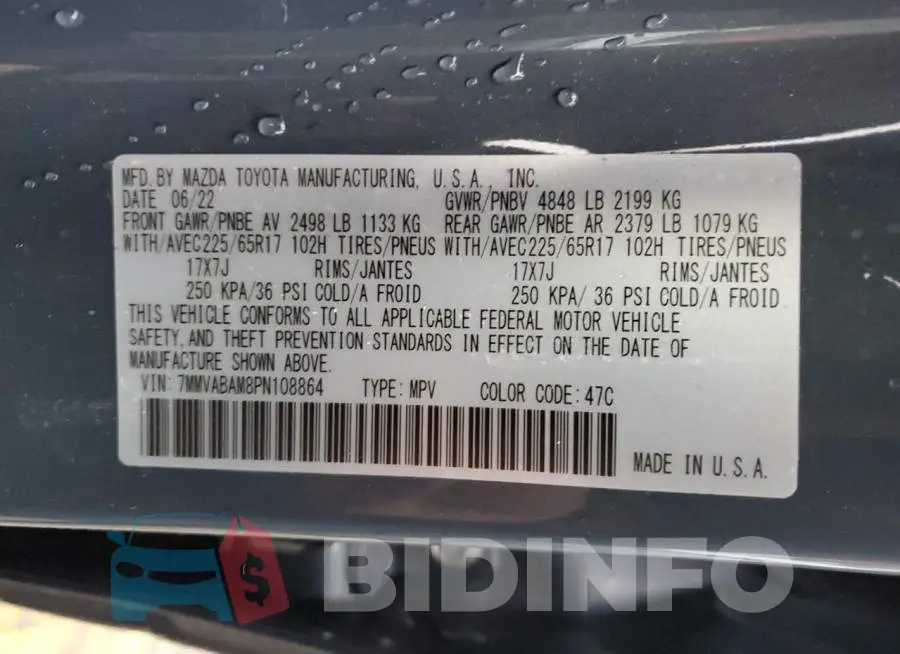 7MMVABAM8PN108864 Photo# 13